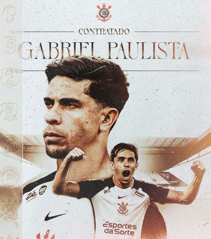 官方：阿森纳和马竞旧将加布里埃尔-保利斯塔加盟科林蒂安